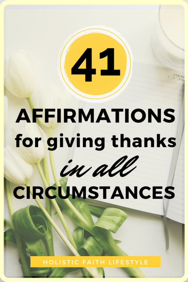 Giving thanks in all circumstances